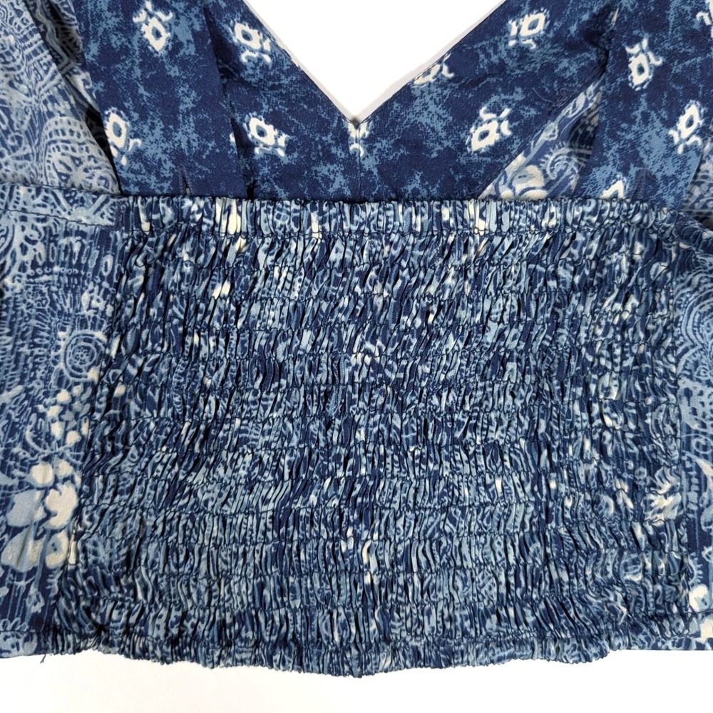 Ecote Express OFFLINE by Aerie Crop Top Bundle Boho Striped Blue Green Sz Small - Picture 11 of 11